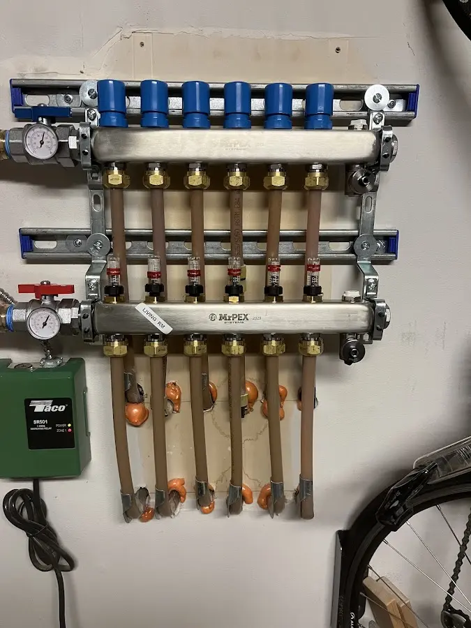 Plumber performing Gas Leak Detection at a residential property in Lansdale